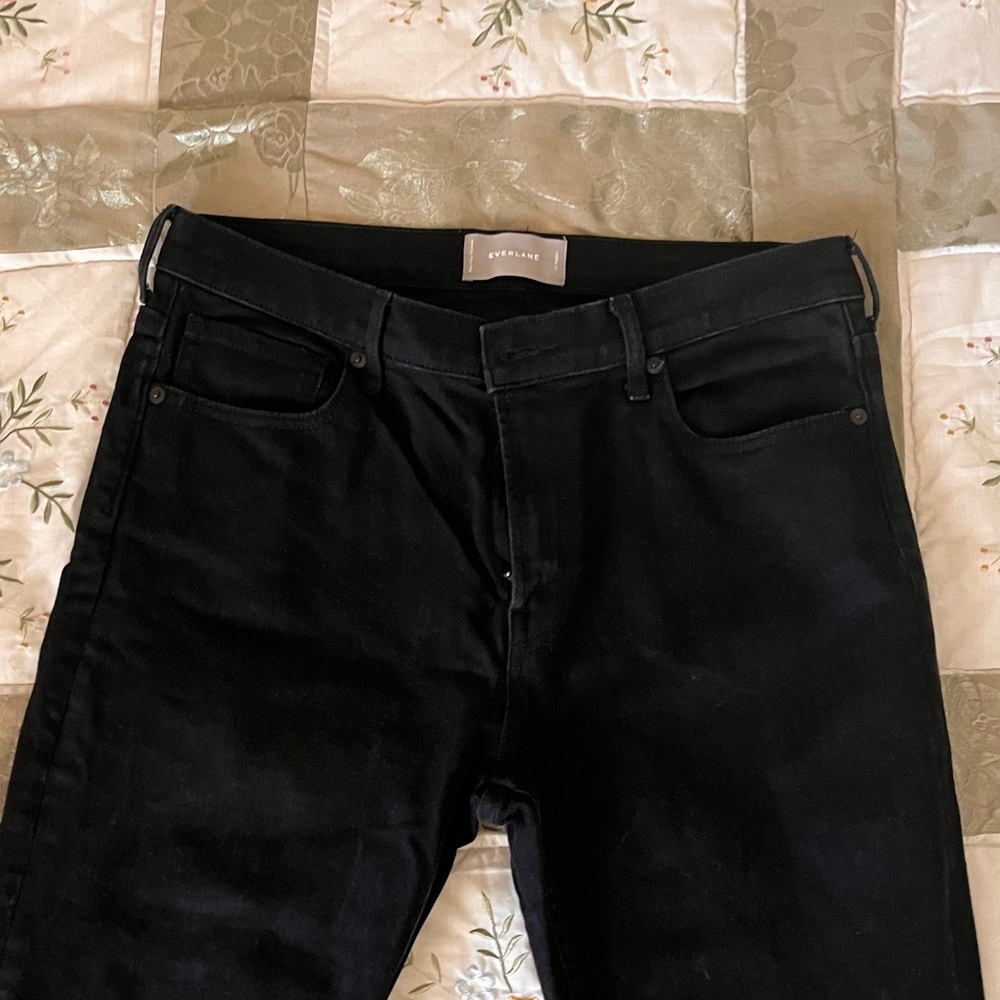EVERLANE Mid-Rise Black Skinny Jeans